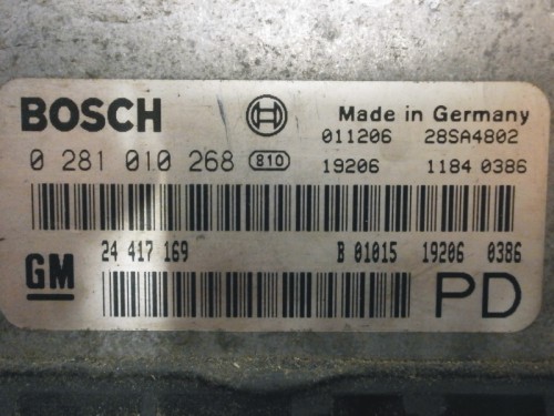 Riadiaca jednotka motora Opel Zafira A 2.0 DTi