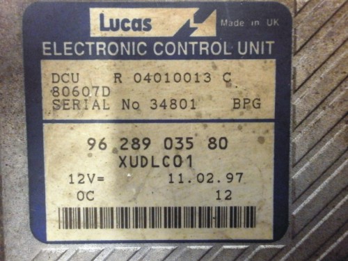 Riadiaca jednotka motora Fiat Ulysse 2.1 D