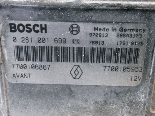 Riadiaca jednotka motora Renault Megane Scenic 1.9 dTi 0281001699