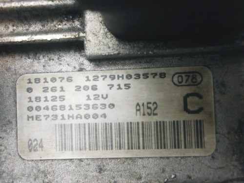 Riadiaca jednotka motora Alfa Romeo 147 1.6 16V 0261206715