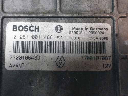 Riadiaca jednotka motora Renault Megane 1.9 dTi 0281001488