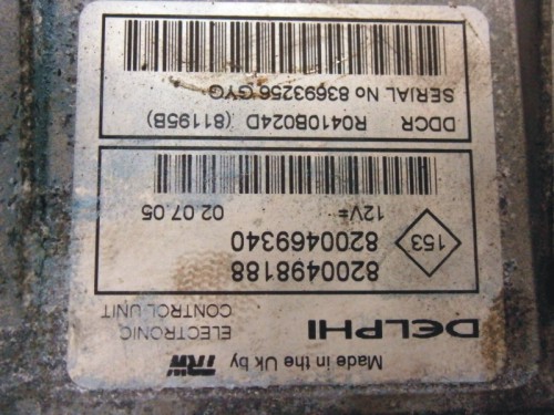 Riadiaca jednotka motora Renault Megane II 1.5 dCi 8200498188