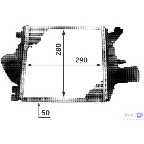 Intercooler Mercedes Vito 2.2 TD 6385012301