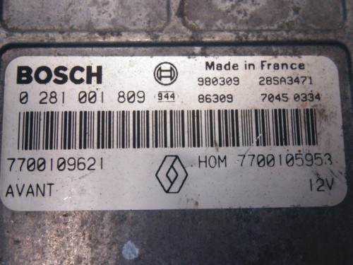 Riadiaca jednotka motora Renault Megane Scenic 1.9 dTi 0281001809