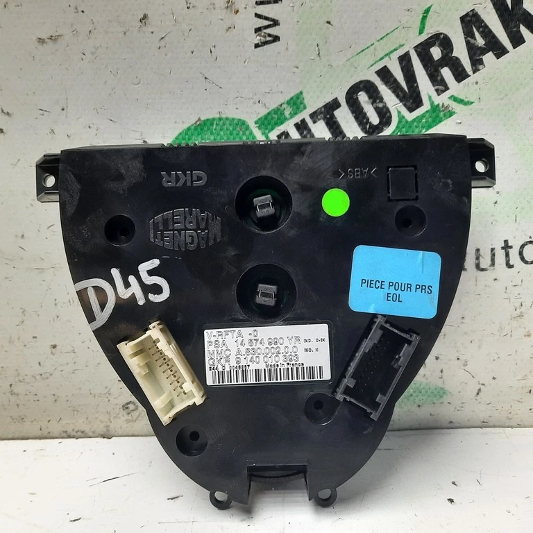 Ovládač kúrenia Peugeot 807 14874990