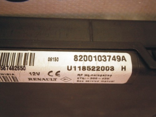 Komfortka Renault Thalia 8200103749A