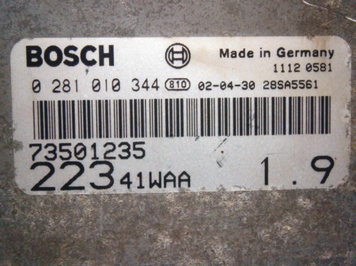 Riadiaca jednotka motora Fiat Doblo 1.9 JTD 0281010344