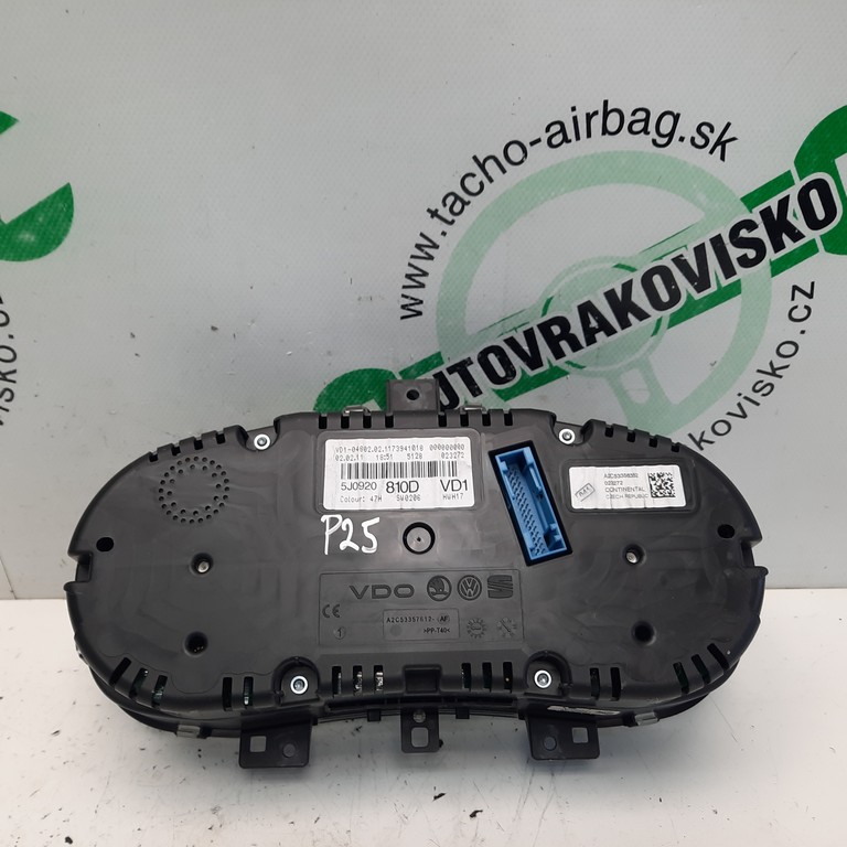 Tachometer Škoda Fabia II 5J0920810D