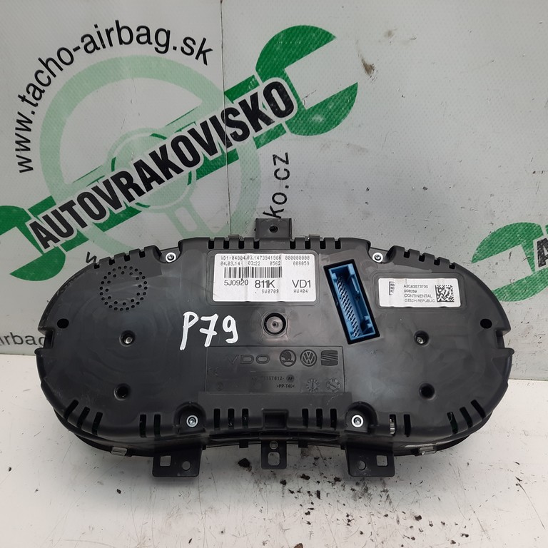 Tachometer Škoda Fabia II 5J0920811K
