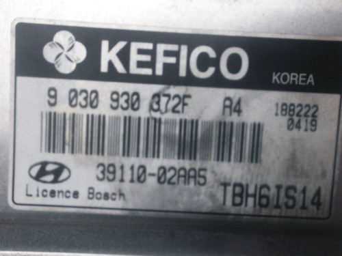 Riadiaca jednotka motora Hyundai Getz 1.1 39110-02AA5