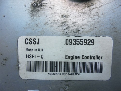 Riadiaca jednotka motora Opel Astra G 1.6 16V 09355929