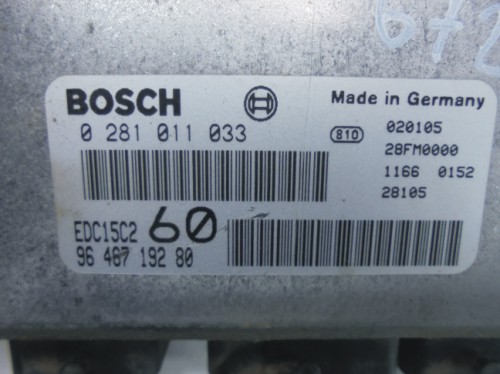 Riadiaca jednotka motora Lancia Phedra 2.2 HDi 0281011033