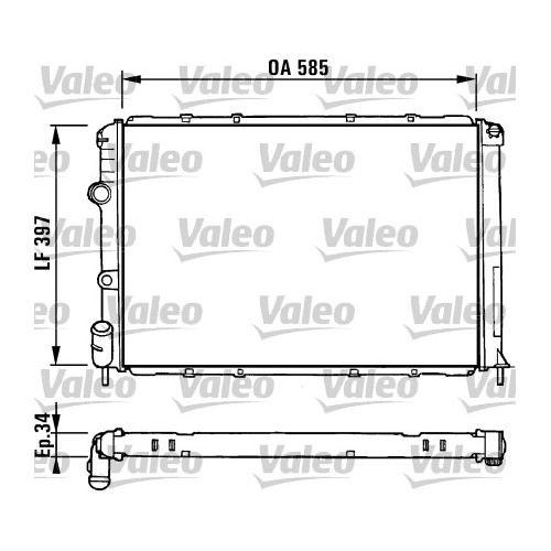 Chladič motora Renault Megane 7700838133D