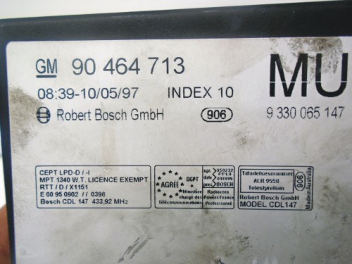 Komfortka Opel Vectra B 90464713
