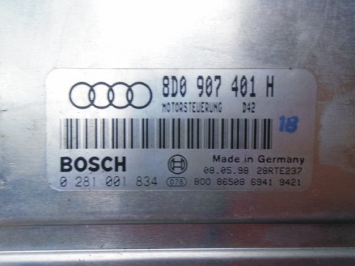 Riadiaca jednotka motora Audi A4 2.5 TDI 0281001834