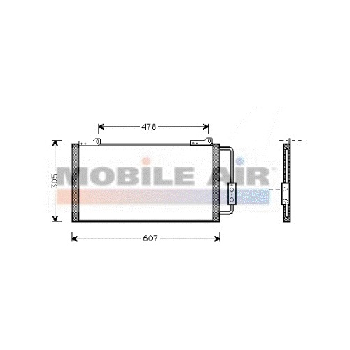 Chladič klimatizácie Honda Accord VI 756400W