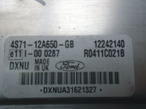 Riadiaca jednotka motora Ford Mondeo 2.0 TDCi 4S71-12A650-GB