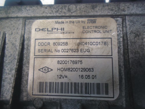 Riadiaca jednotka motora Renault Clio II 1.5 dCi 8200176975