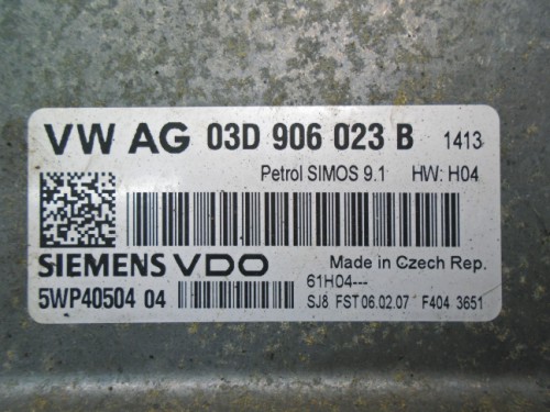 Riadiaca jednotka motora Skoda Fabia 1.2 03D906023B