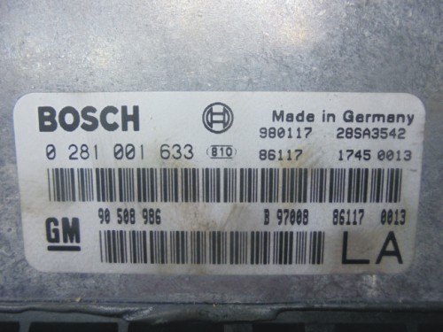 Riadiaca jednotka motora Opel Vectra B 2.0 DTI 0281001633