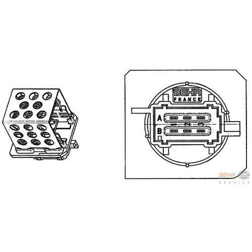 Odpor kúrenia Citroën Xsara Picasso (N68) 6450EP