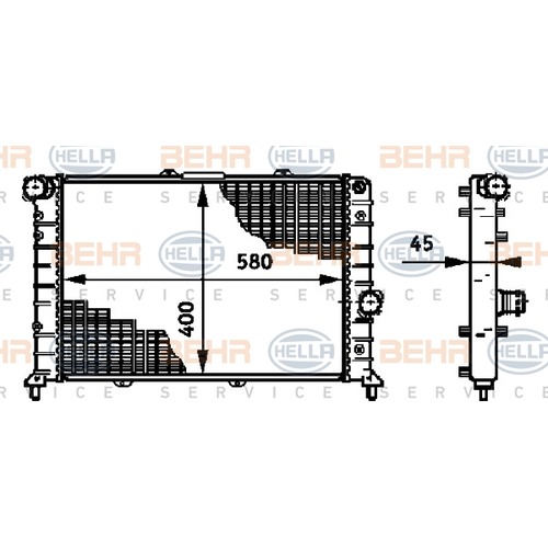 Chladič motora Lancia Lybra 46544786