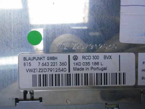 Autorádio VW Golf V 1K0035186L