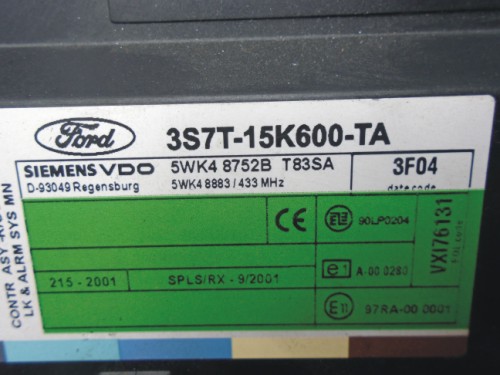 Komfortka Ford Mondeo III 3S7T-15K600-TA