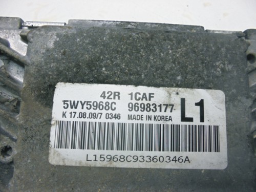 Riadiaca jednotka motora Chevrolet Aveo 1.2 96983177