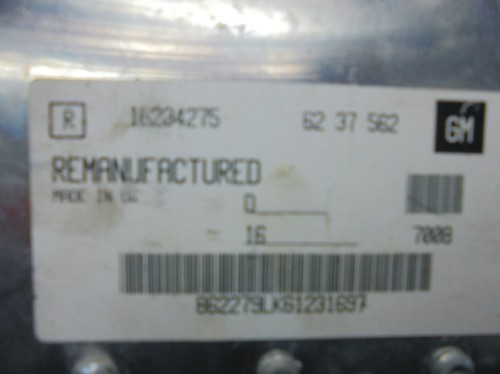 Riadiaca jednotka motora Opel Vectra B 1.6 16234275