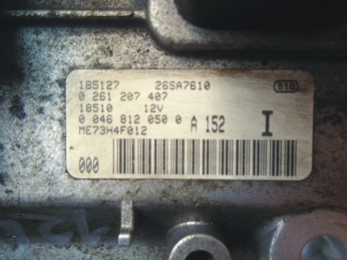 Riadiaca jednotka motora Fiat Punto 1.2 16V 0261207407