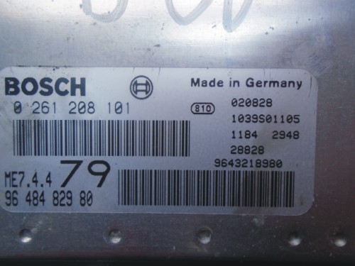 Riadiaca jednotka motora Peugeot 206 1.6 0261208101