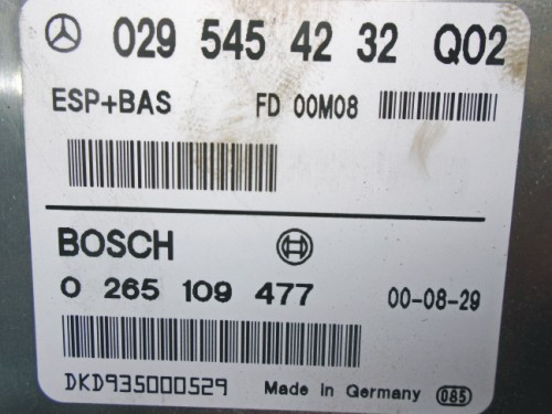Riadiaca jednotka ESP + BAS Mercedes A 0265109477