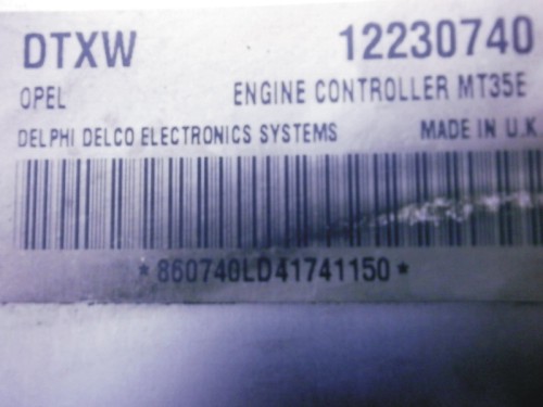 Riadiaca jednotka motora Opel Astra H 1.6 16V 12230740