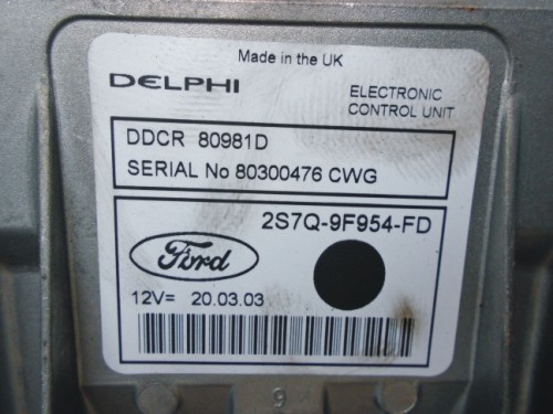 Riadiaca jednotka motora Ford Mondeo III 2.0 TDCi 2S7Q9F954FD