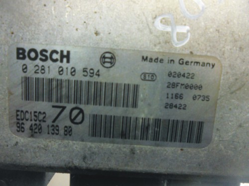 Riadiaca jednotka motora Peugeot 206 2.0 HDi 0281010594