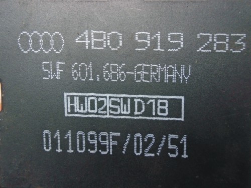 Komfortka Audi A6 4B0919283