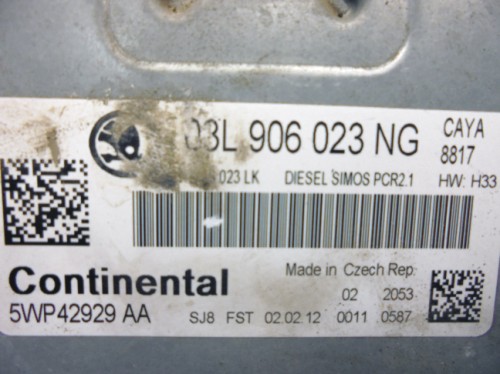 Riadiaca jednotka motora Skoda Fabia II 1.6 TDI 03L906023NG