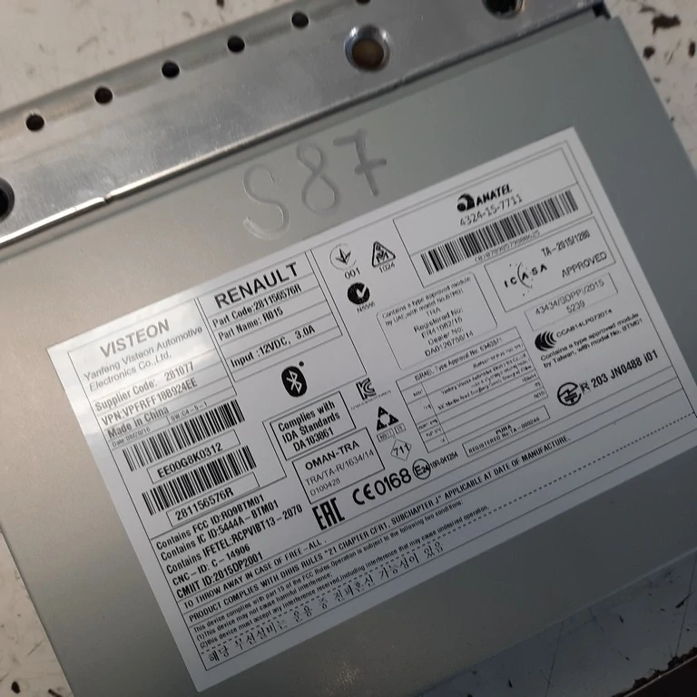 Autorádio Renault Megane IV 281156576R 