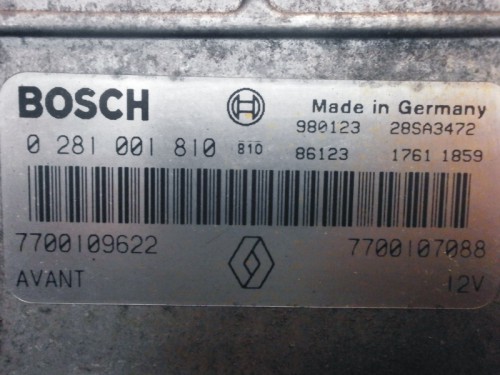 Riadiaca jednotka motora Renault Megane 1.9 dTi 0281001810