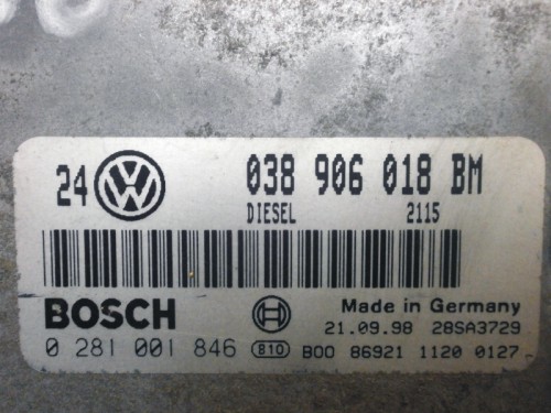 Riadiaca jednotka motora VW Golf IV 1.9 TDI 0281001846