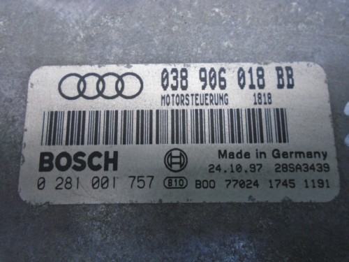 Riadiaca jednotka motora Audi A3 1.9 TDI 0281001757