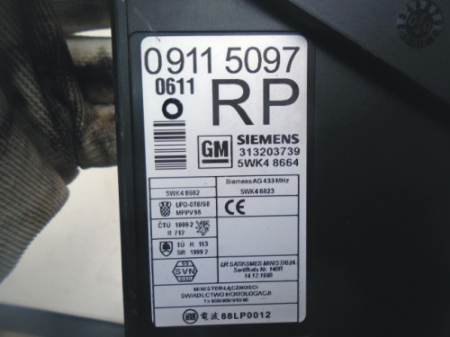 Komfortka Opel Corsa C 09115097