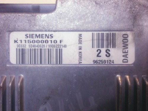 Riadiaca jednotka motora Daewoo Matiz 0.8 96259124