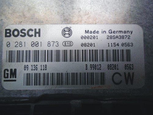Riadiaca jednotka motora Opel Vectra B 2.0 DTI 0281001873