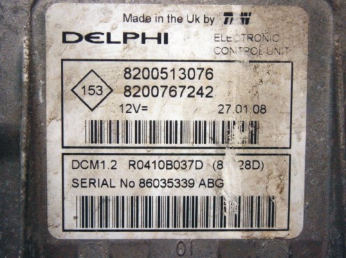 Riadiaca jednotka motora Renault Clio II 1.5 dCi R0410B037D