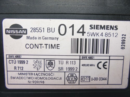 Komfortka Nissan Almera Tino 28551-BU014