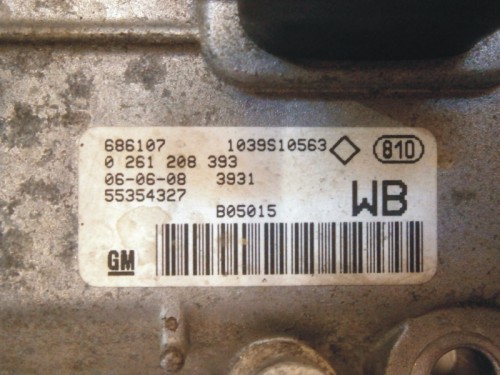 Riadiaca jednotka motora Opel Corsa C 1.0 + imobilizér 55354327