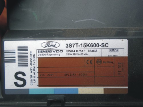 Komfortka Ford Mondeo III 5WK48751F