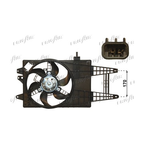 Ventilátor chladiča Fiat Punto 46745045